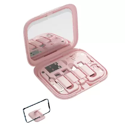 充電卡夾-化妝鏡,朝暘興業有限公司